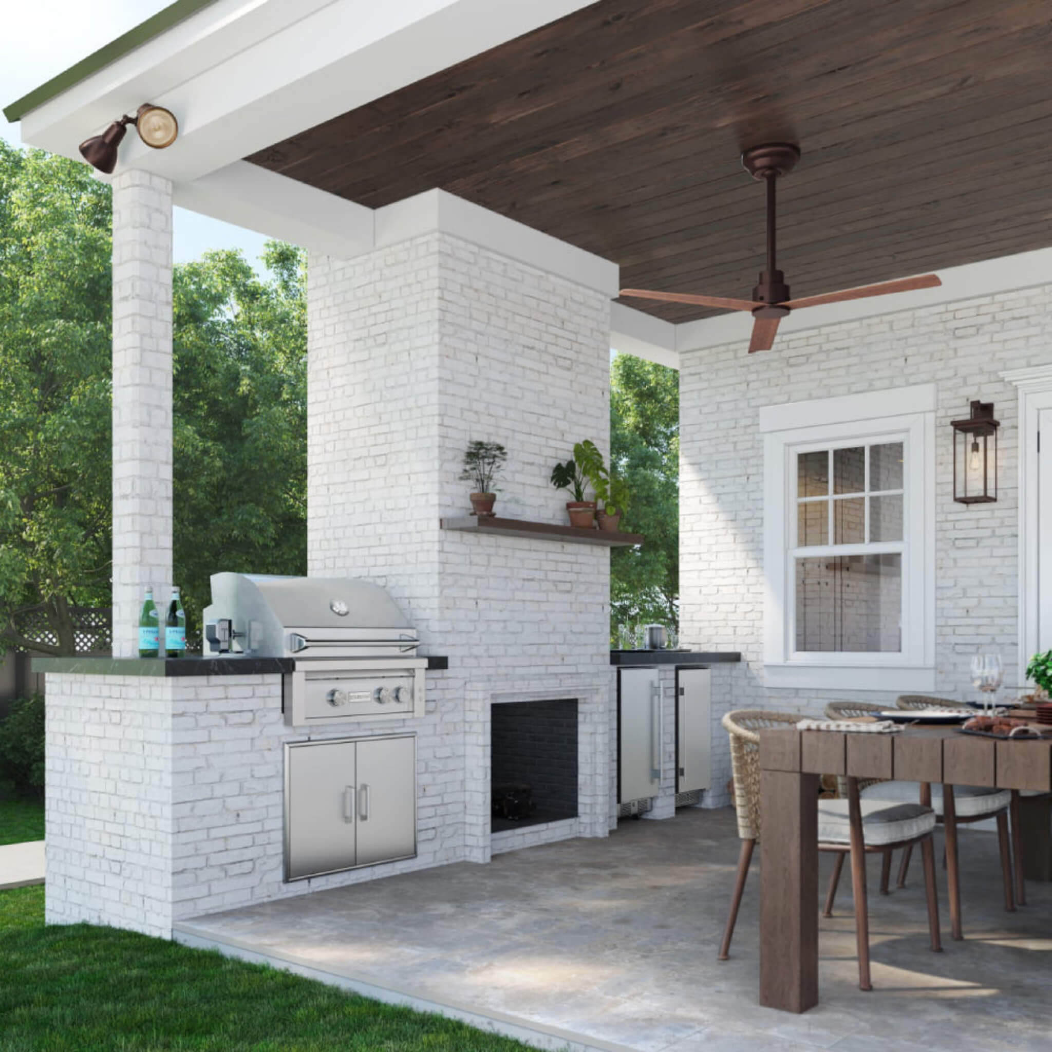 Edgestar 60K BTU Natural Gas Outdoor Built-In Grill W/ Rotisserie And LED Lighting, 30" (SAK52871)