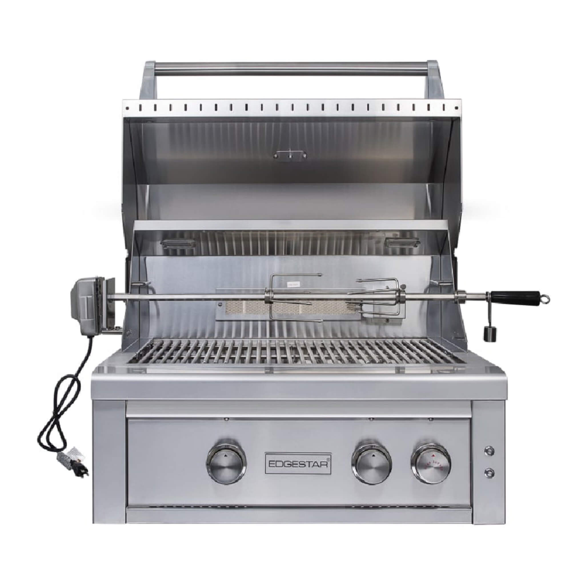 Edgestar 60K BTU Natural Gas Outdoor Built-In Grill W/ Rotisserie And LED Lighting, 30" (SAK52871)