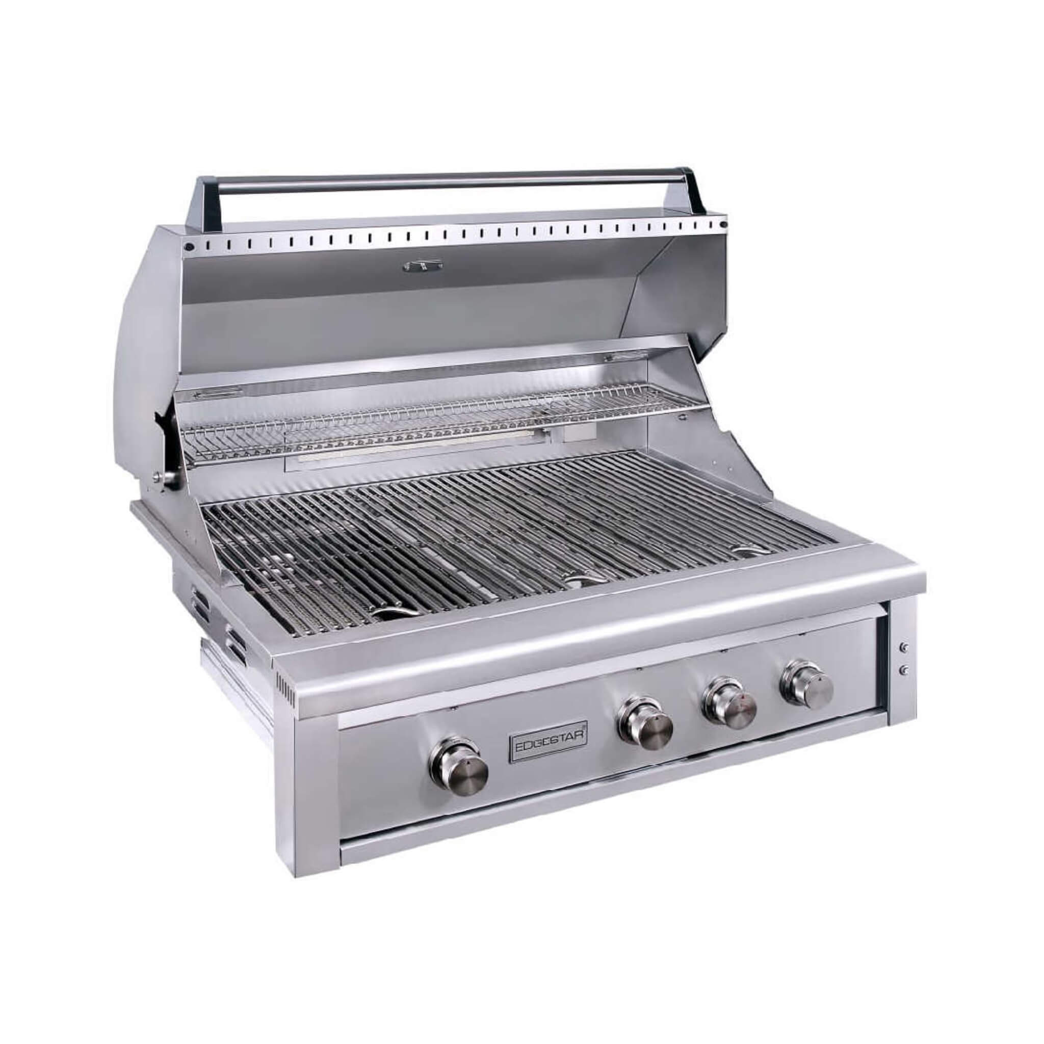 Edgestar 89K BTU 42" Wide Natural Gas Freestanding Grill Cart With Rotisserie And Lighted Knobs (SAK56935)