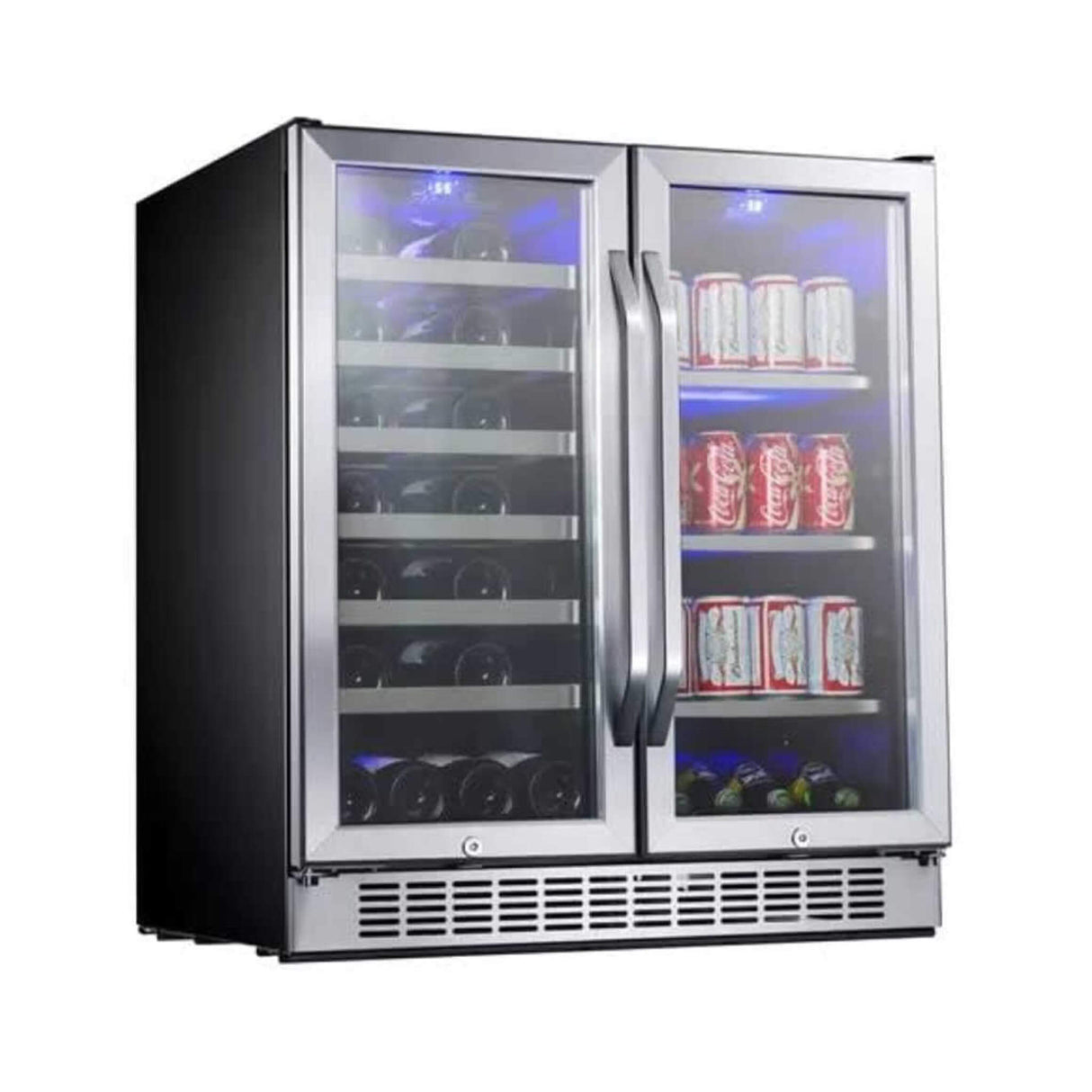 Edgestar 30" Wide 28 Bottle Built In Dual Zone Beverage Center With 86 Can Capacity (SAK35972)