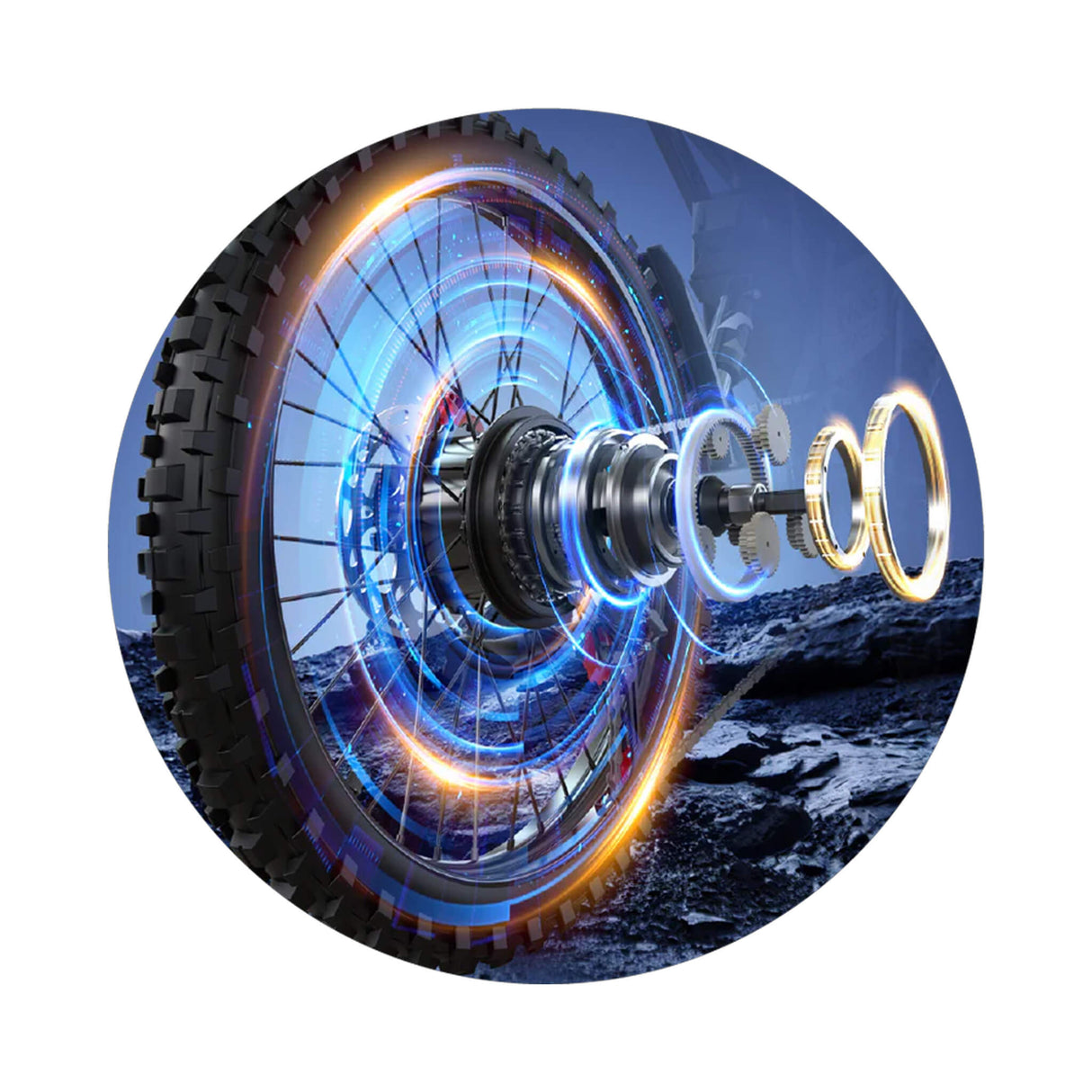 EKX E6 3000W 52V/40AH Premium Electric Carbon Steel Off-Road Mountain Dirt Bike (SAK18315)