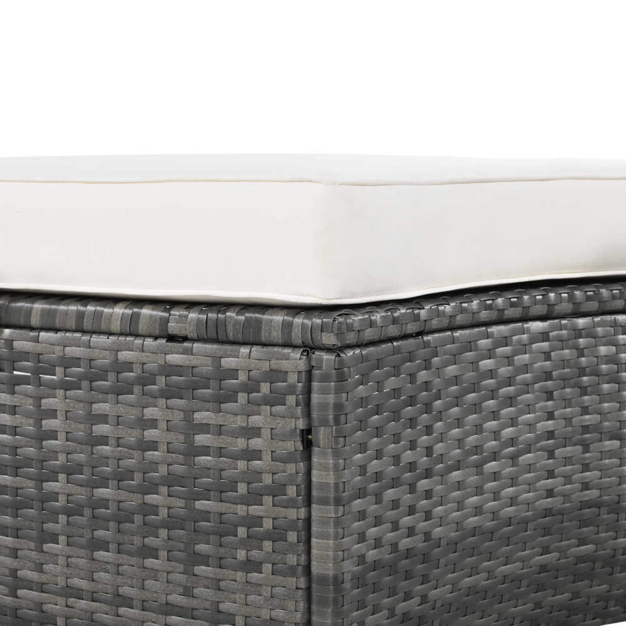 Elegant Beige Circular Rattan Patio Sofa Set With Tempered Glass Coffee Table And 6 Pillows