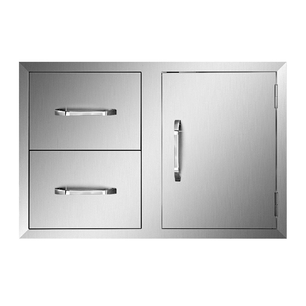 Extra Large Outdoor Stainless Steel Kitchen Storage Cabinet With Pulling Drawers (92817405)