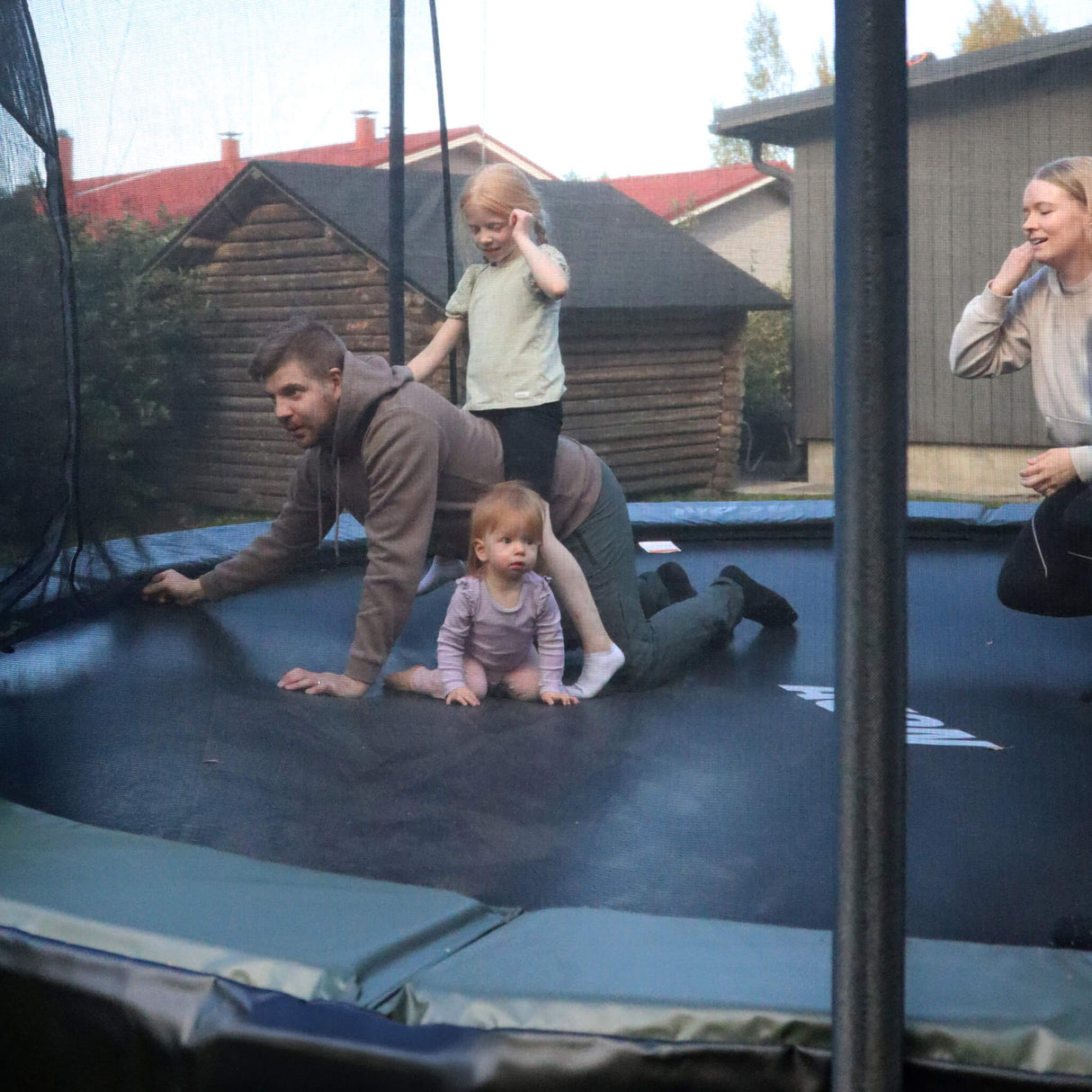 ACON Air 12ft Round Trampoline with Safety Net and Ladder, GEN 2.0