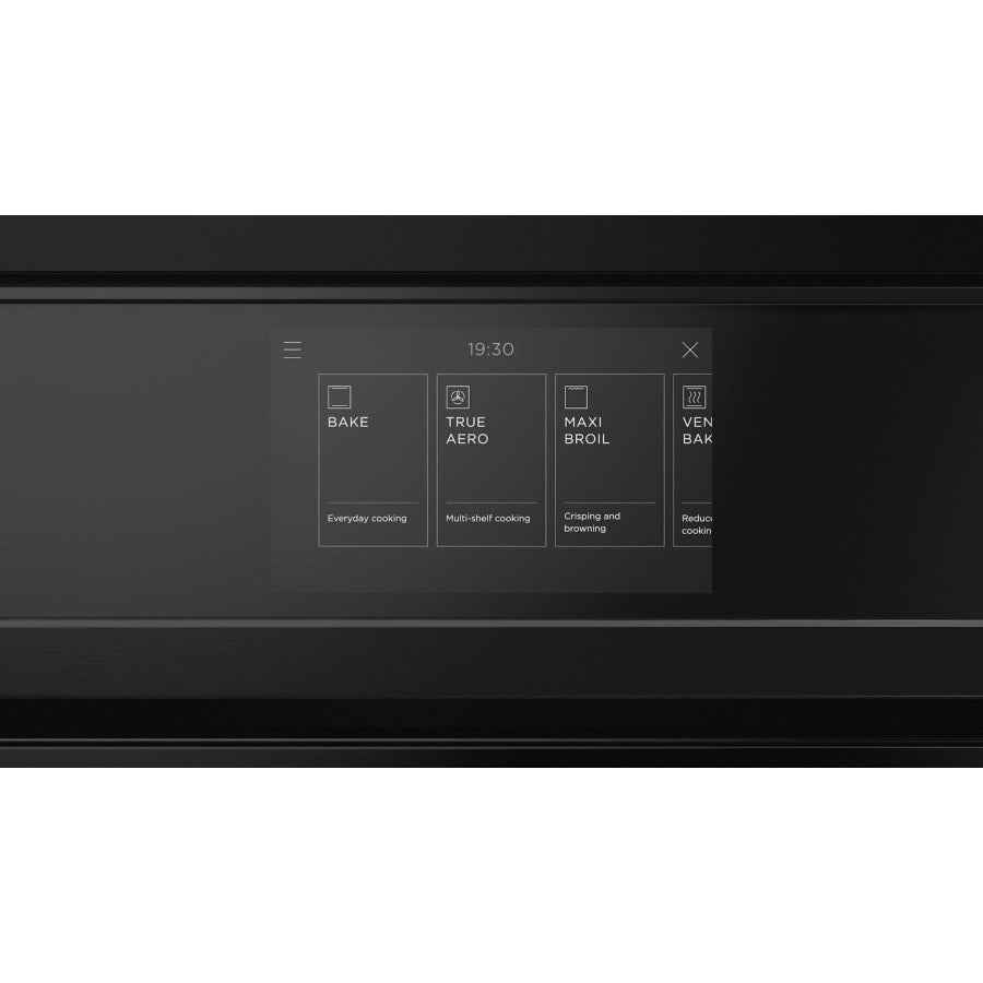 Fisher & Paykel 24" Series 9 Minimal Self-Cleaning Oven, Black Glass – OB24SMPTDB1