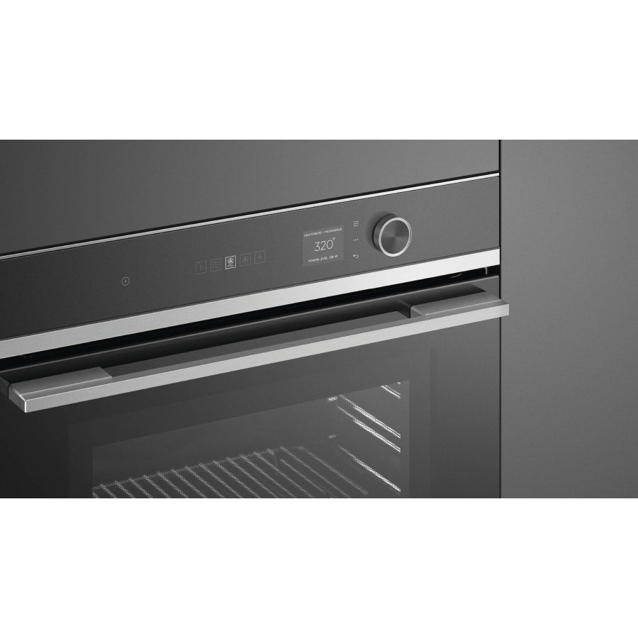 Fisher & Paykel 24" Series 7 Contemporary Compact Convection Speed Oven, Stainless Steel – OM24NDLX1