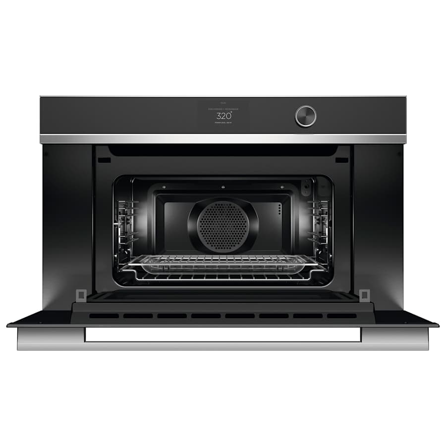 Fisher & Paykel 30" Series 9 Contemporary Compact Convection Speed Oven, Stainless Steel – OM30NDTDX1