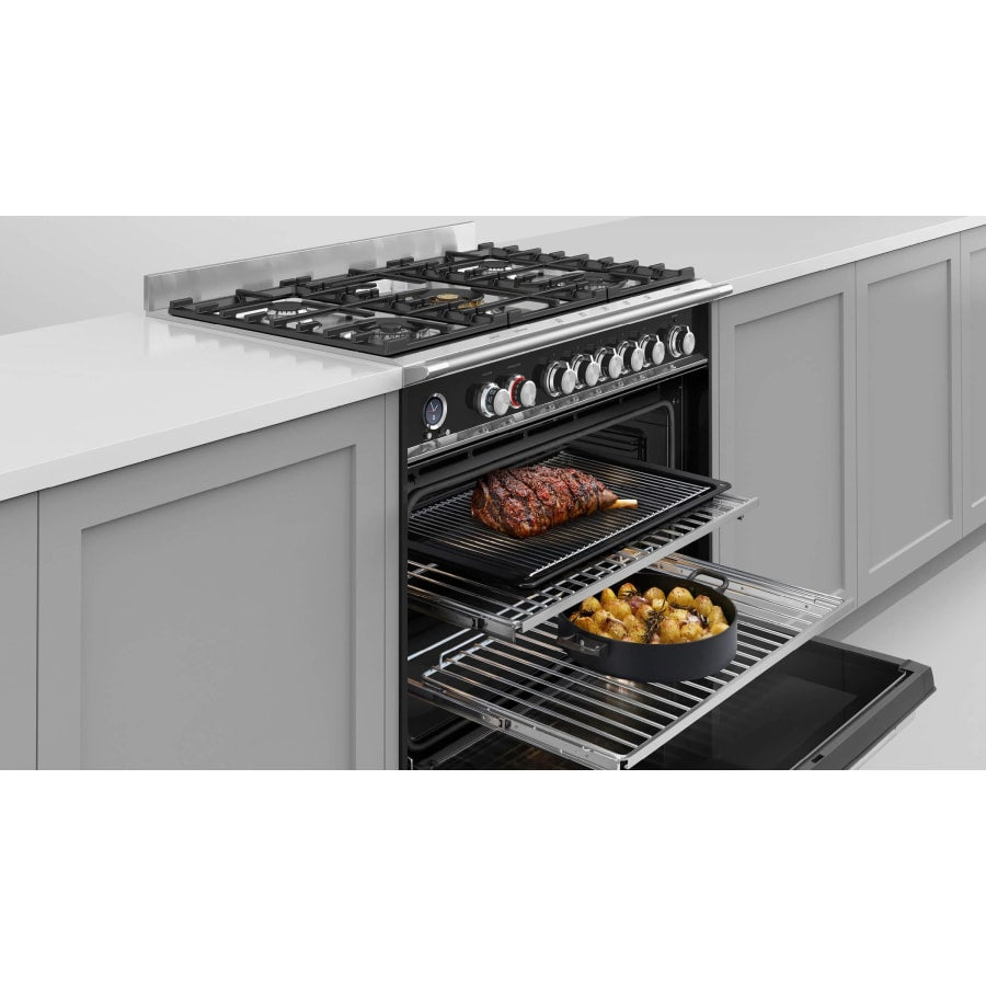 Fisher & Paykel 30" Series 9 Classic Dual Fuel Range, 4 Burner – OR30SCG6*