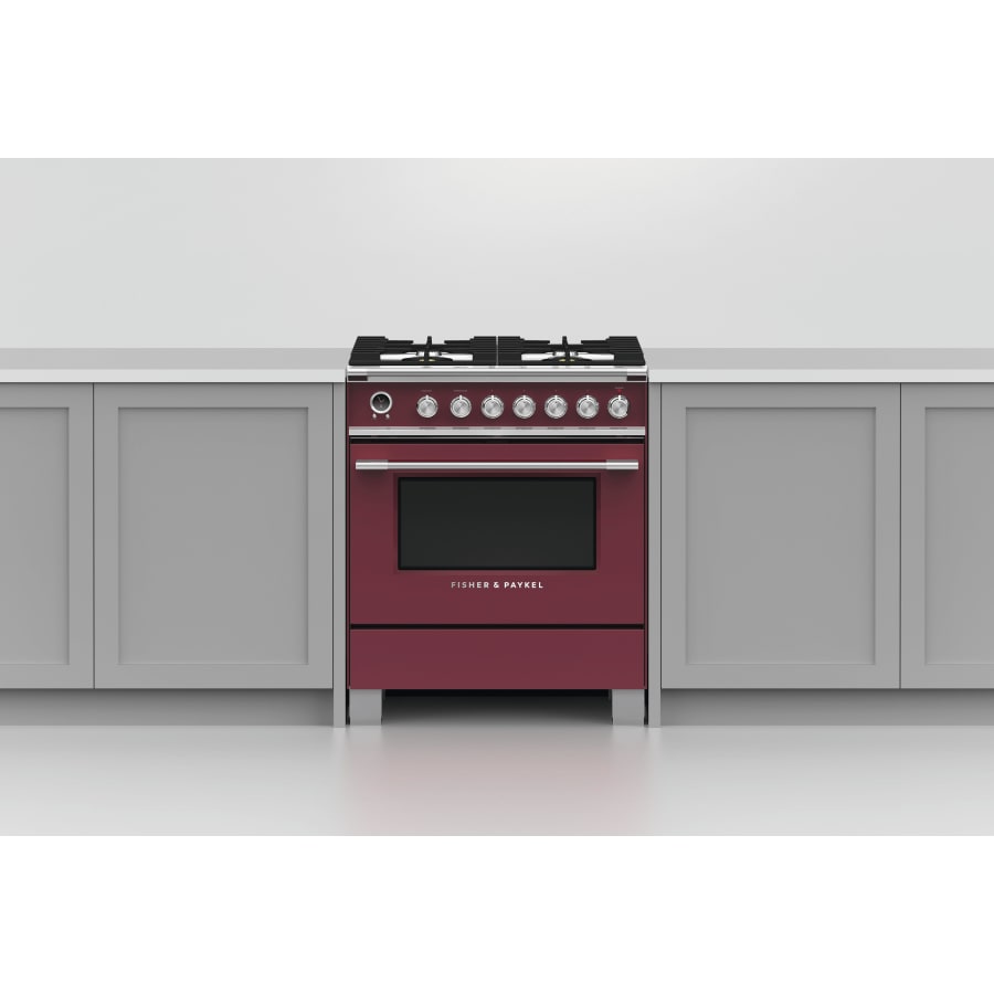 Fisher & Paykel 30" Series 9 Classic Dual Fuel Range, 4 Burner – OR30SCG6*