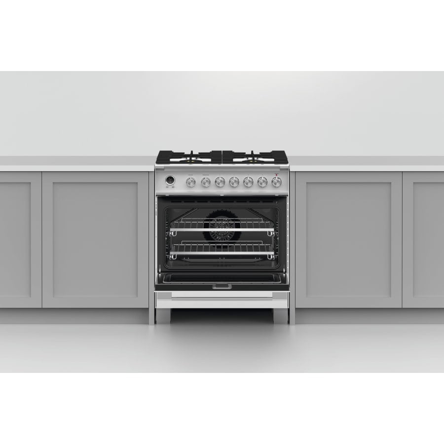 Fisher & Paykel 30" Series 9 Classic Dual Fuel Range, 4 Burner – OR30SCG6*