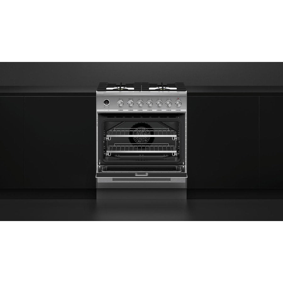 Fisher & Paykel 30" Series 9 Contemporary Dual Fuel Range, 4 Burner – OR30SDG6X1