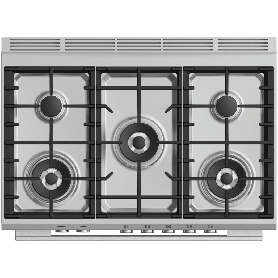 Fisher & Paykel 36" Series 7 Contemporary Gas Range, 5 Burner – OR36SDG4X1