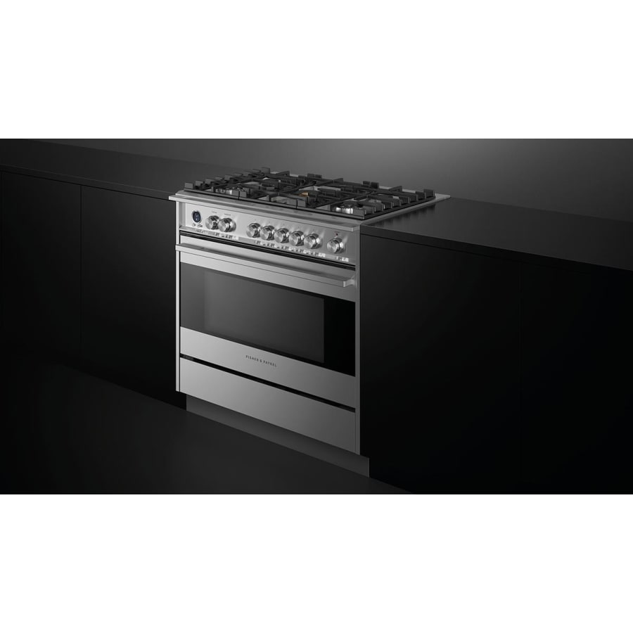 Fisher & Paykel 36" Series 9 Contemporary Dual Fuel Range, 5 Burner – OR36SDG6X1
