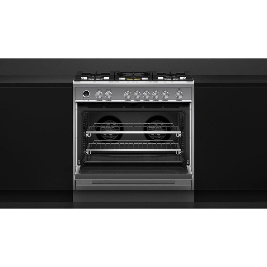 Fisher & Paykel 36" Series 9 Contemporary Dual Fuel Range, 5 Burner – OR36SDG6X1
