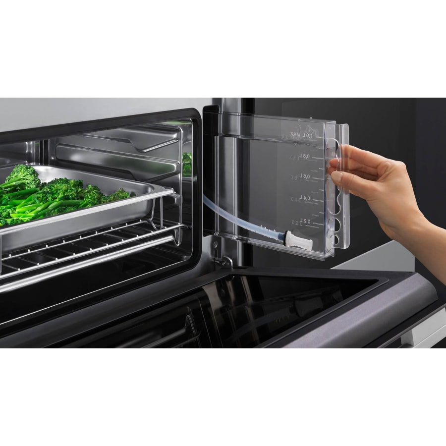 Fisher & Paykel 24" Series 9 Minimal Compact Combi-Steam Oven, Black Glass – OS24NDBB1