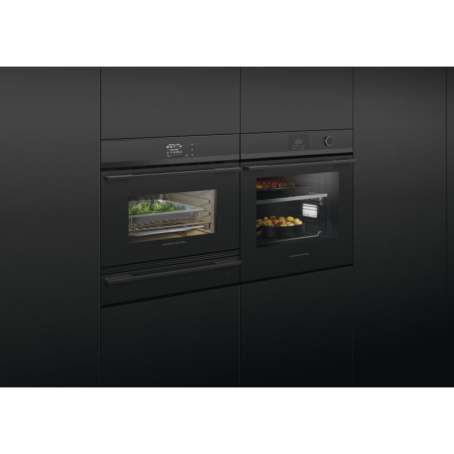 Fisher & Paykel 24" Series 9 Minimal Compact Combi-Steam Oven, Black Glass – OS24NDBB1