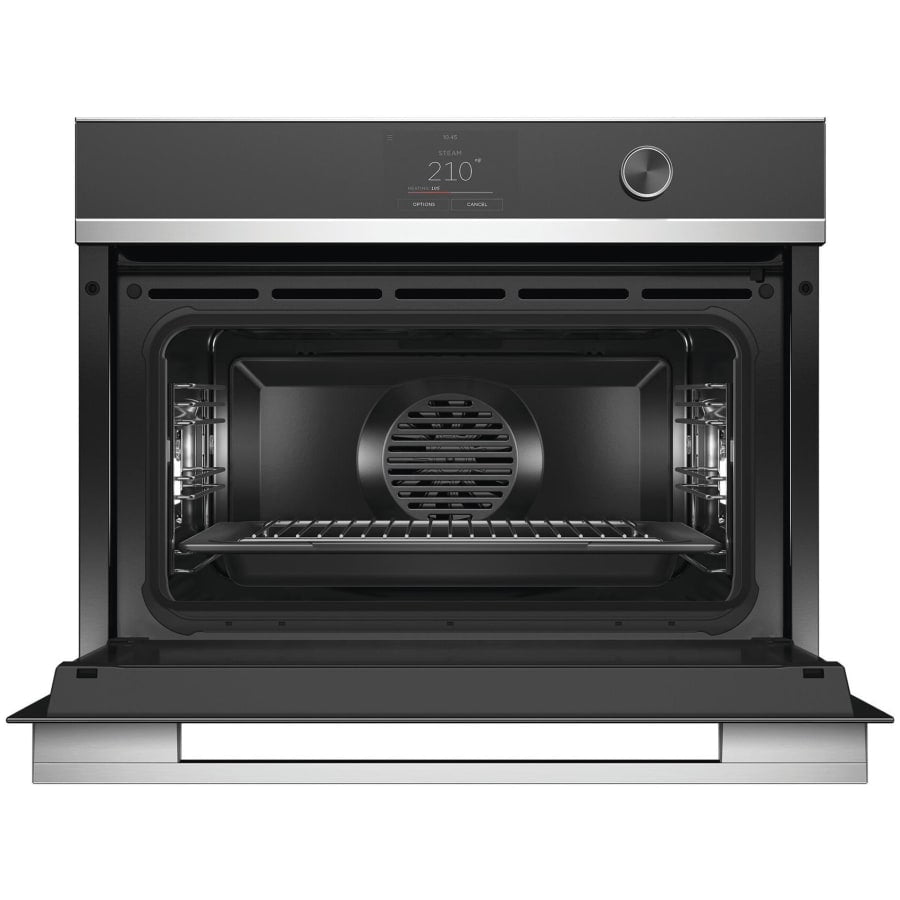 Fisher & Paykel 24" Series 9 Minimal Compact Combi-Steam Oven, Black Glass – OS24NMTDB1