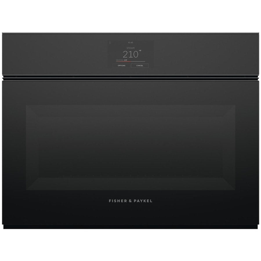 Fisher & Paykel 24" Series 9 Minimal Handleless Compact Combi-Steam Oven, Black Glass – OS24NMTNB1