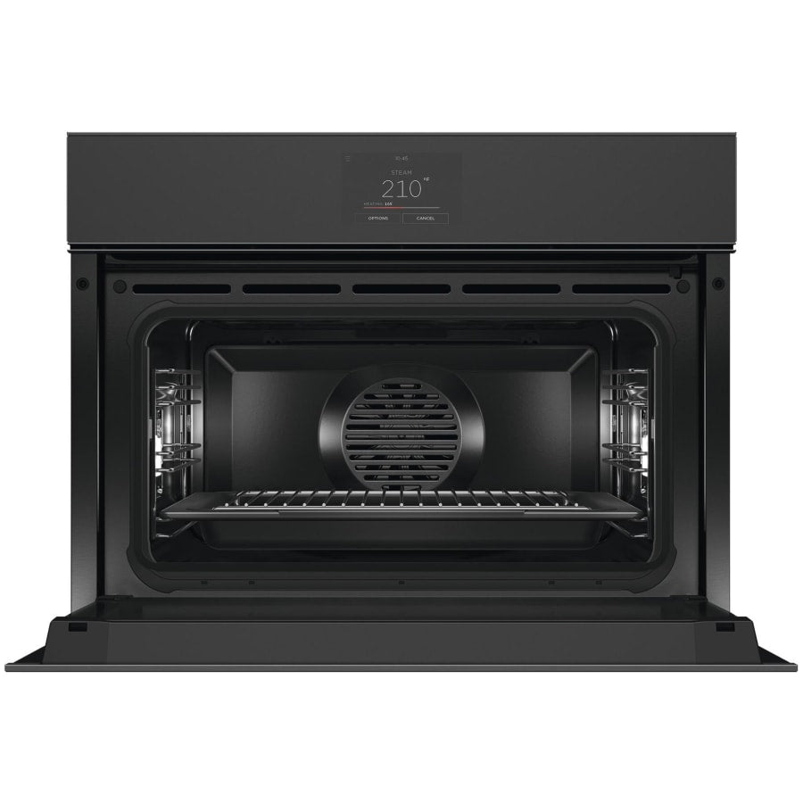 Fisher & Paykel 24" Series 9 Minimal Handleless Compact Combi-Steam Oven, Black Glass – OS24NMTNB1