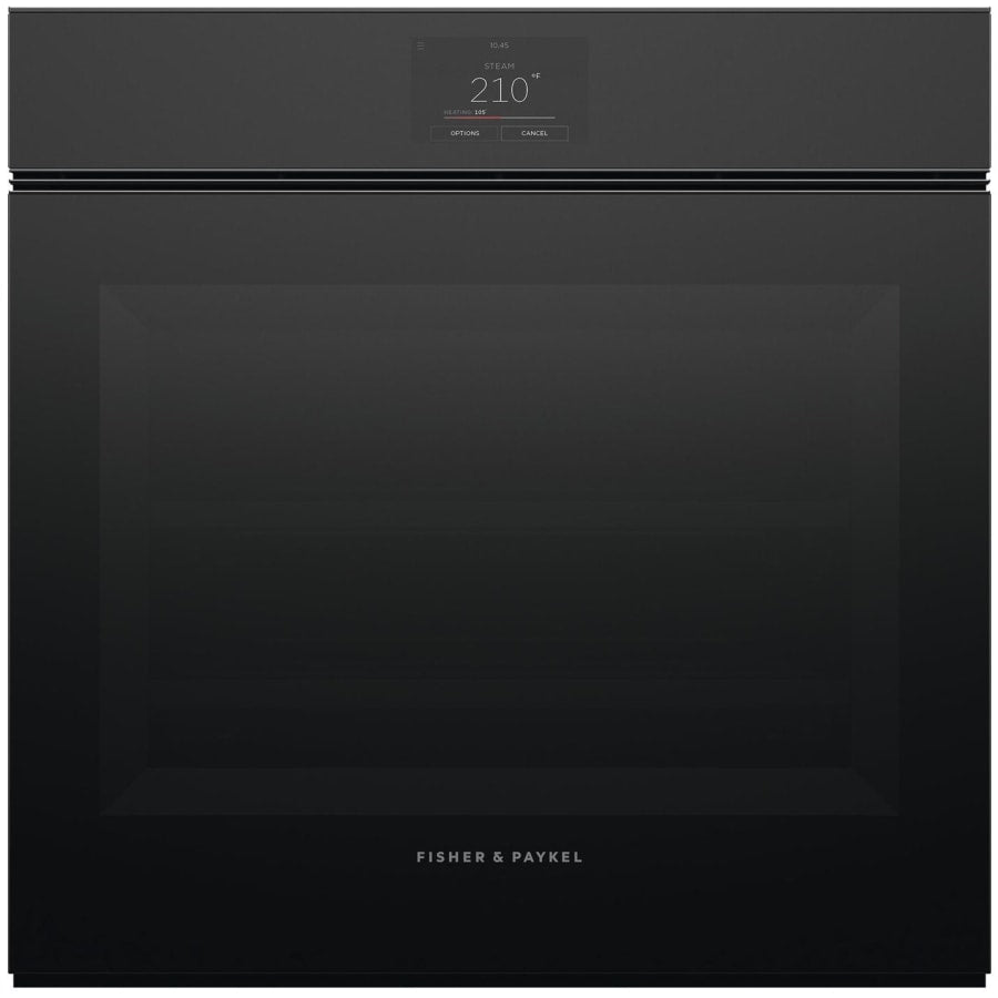 Fisher & Paykel 24" Series 11 Minimal Handleless Combi-Steam Oven, Black Glass – OS24SMTNB1