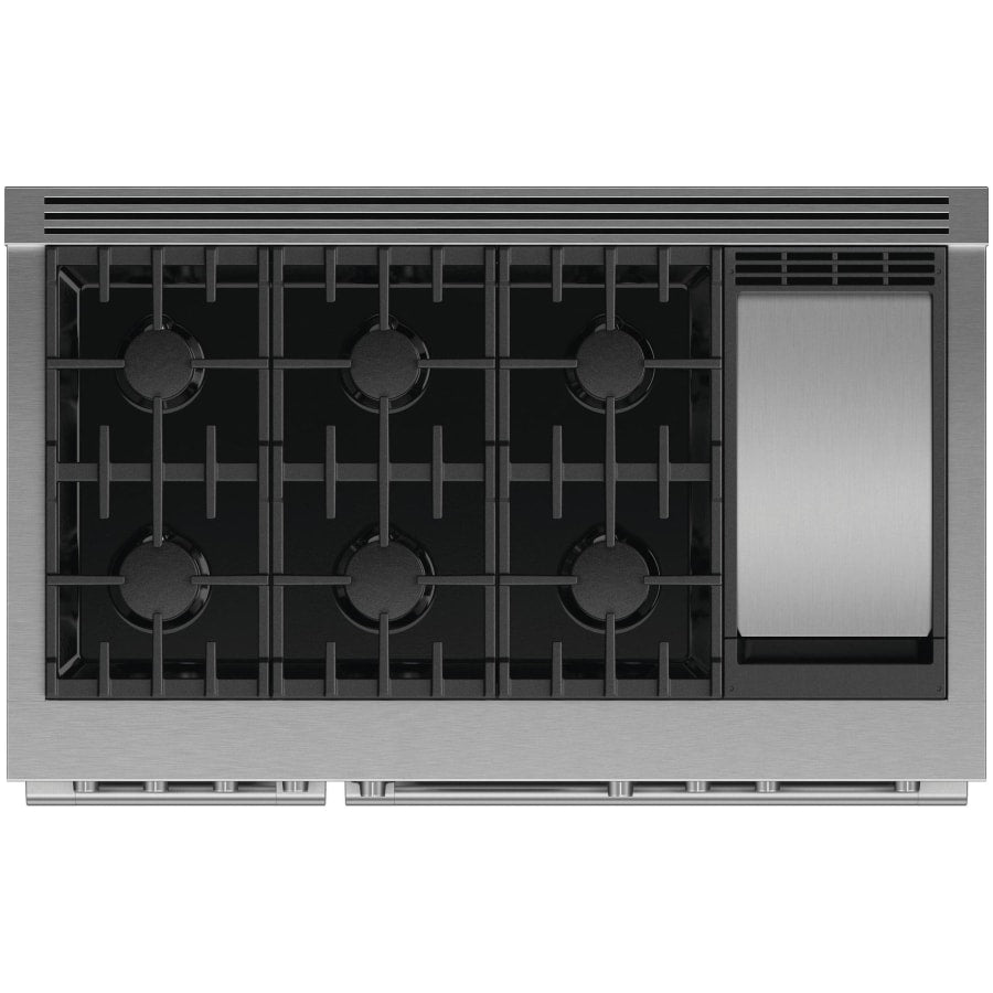 Fisher & Paykel 48" Series 9 Professional Dual Fuel Range, 6 Burner + Griddle – RDV3-486GD-N