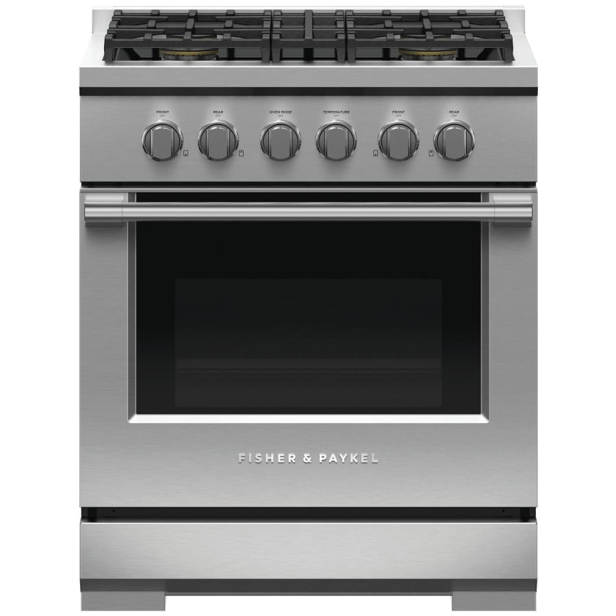 Fisher & Paykel 30" Series 7 Professional Gas Range, 4 Burner – RGV3‑304‑N