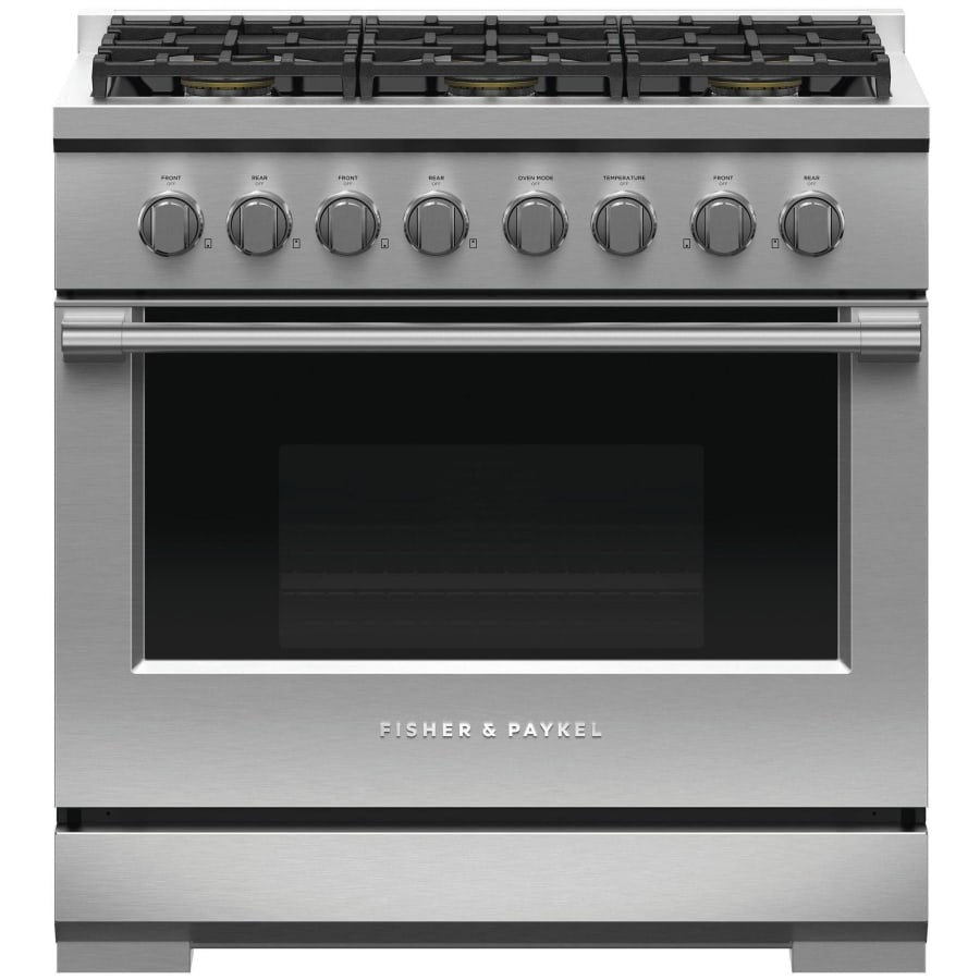 Fisher & Paykel 36" Series 7 Professional Gas Range, 6 Burner – RGV3-366-N