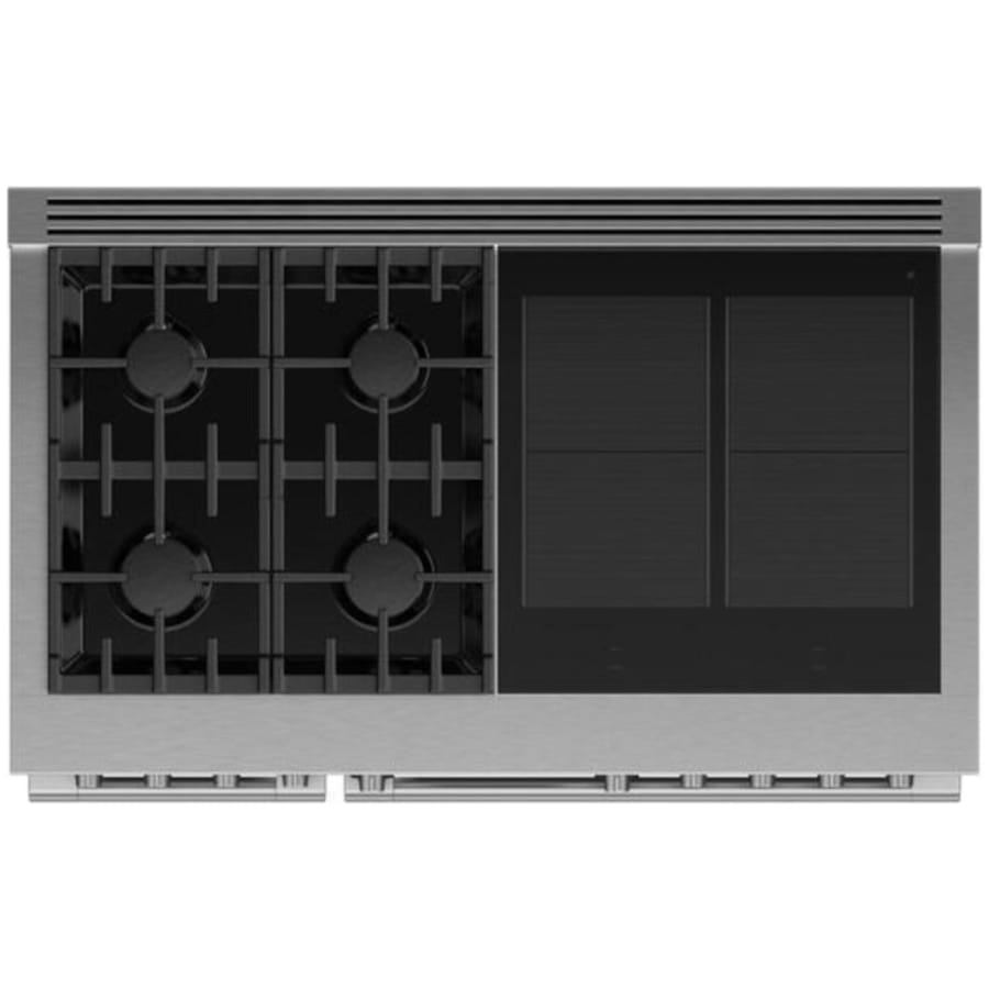 Fisher & Paykel 48" Series 11 Professional Dual Fuel Range, 4 Burner + 4 Induction Zones – RHV3-484-N