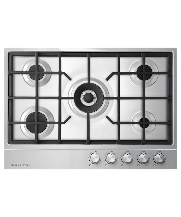Fisher & Paykel 30" Series 7, 5‑Burner Gas Cooktop, Natural Gas, Stainless Steel – CG305DNGX1 N