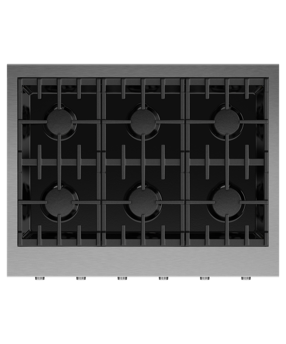 Fisher & Paykel 36" Series 9 6-Burner Gas Rangetop, Natural Gas – CPV3-366-N