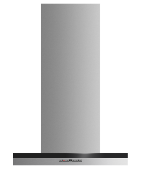 Fisher & Paykel 24" Series 7 Box Chimney Wall Range Hood, Stainless Steel & Glass – HC24DTXB2_N