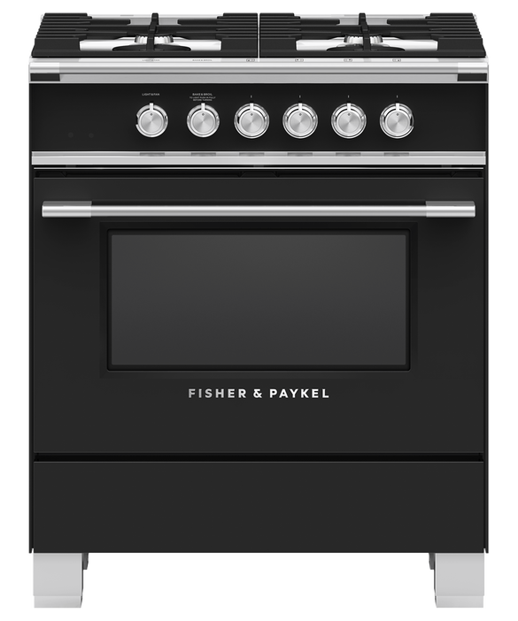 Fisher & Paykel 30" Series 7 Classic Gas Range, 4 Burner – OR30SCG4*