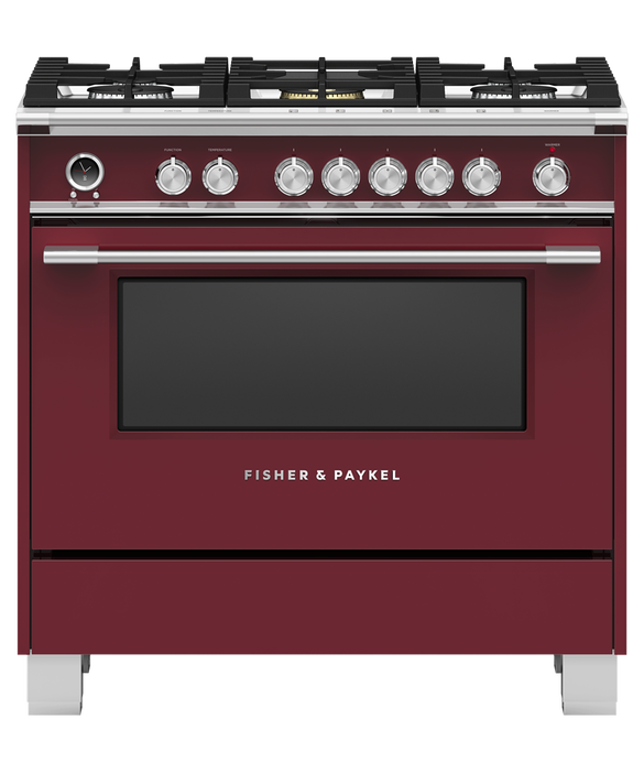 Fisher & Paykel 36" Series 9 Classic Dual Fuel Range, 5 Burner – OR36SCG6*