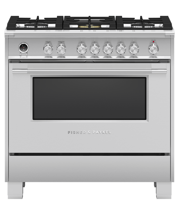 Fisher & Paykel 36" Series 9 Classic Dual Fuel Range, 5 Burner – OR36SCG6*