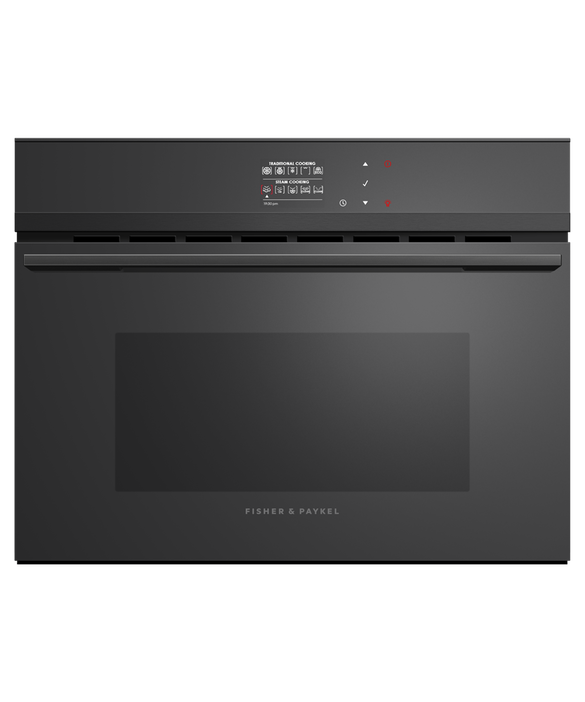 Fisher & Paykel 24" Series 9 Minimal Compact Combi-Steam Oven, Black Glass – OS24NDBB1