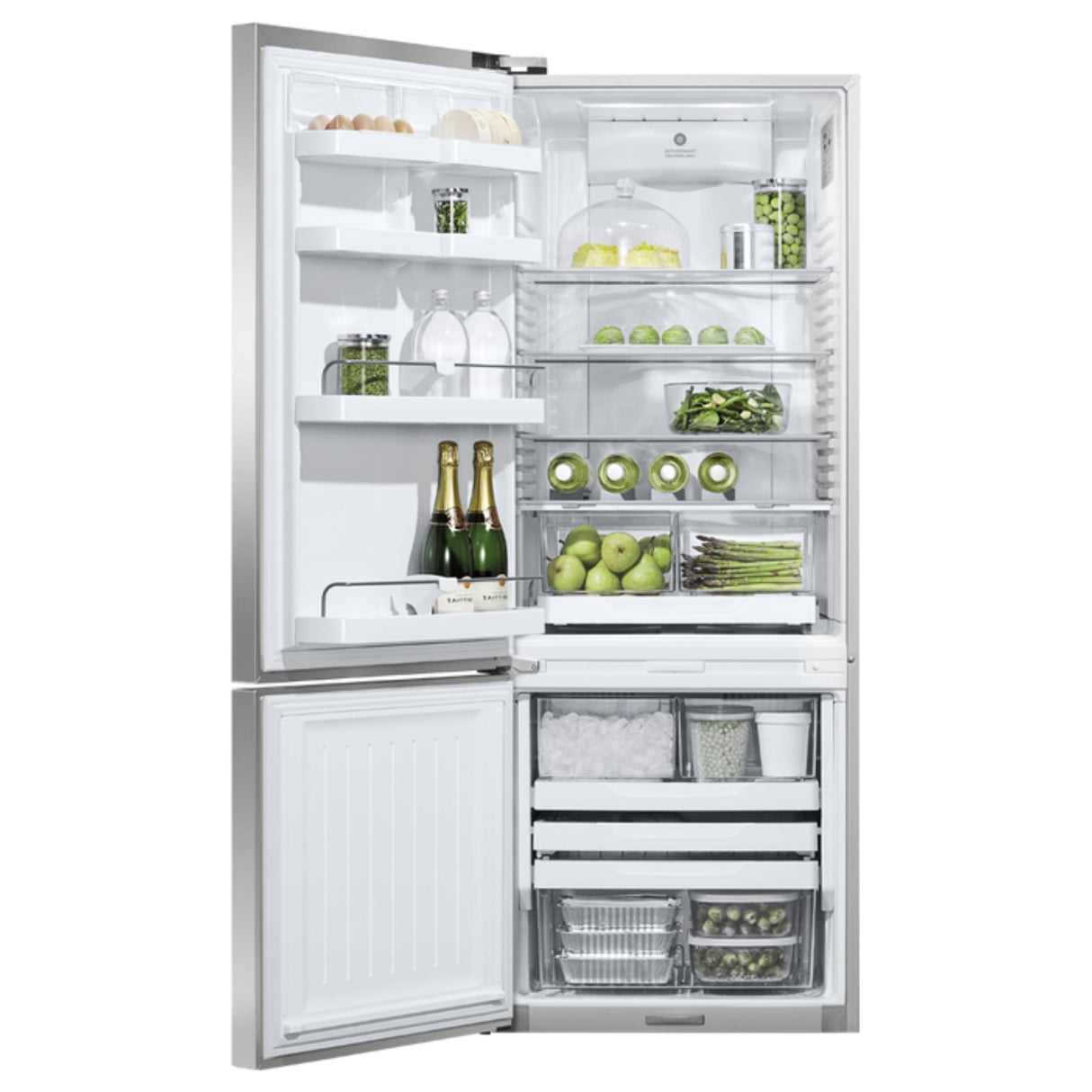 Fisher & Paykel 13.5 cu ft Series 5 Refrigerator Freezer, Ice & Water - RF135BDLUX4 N