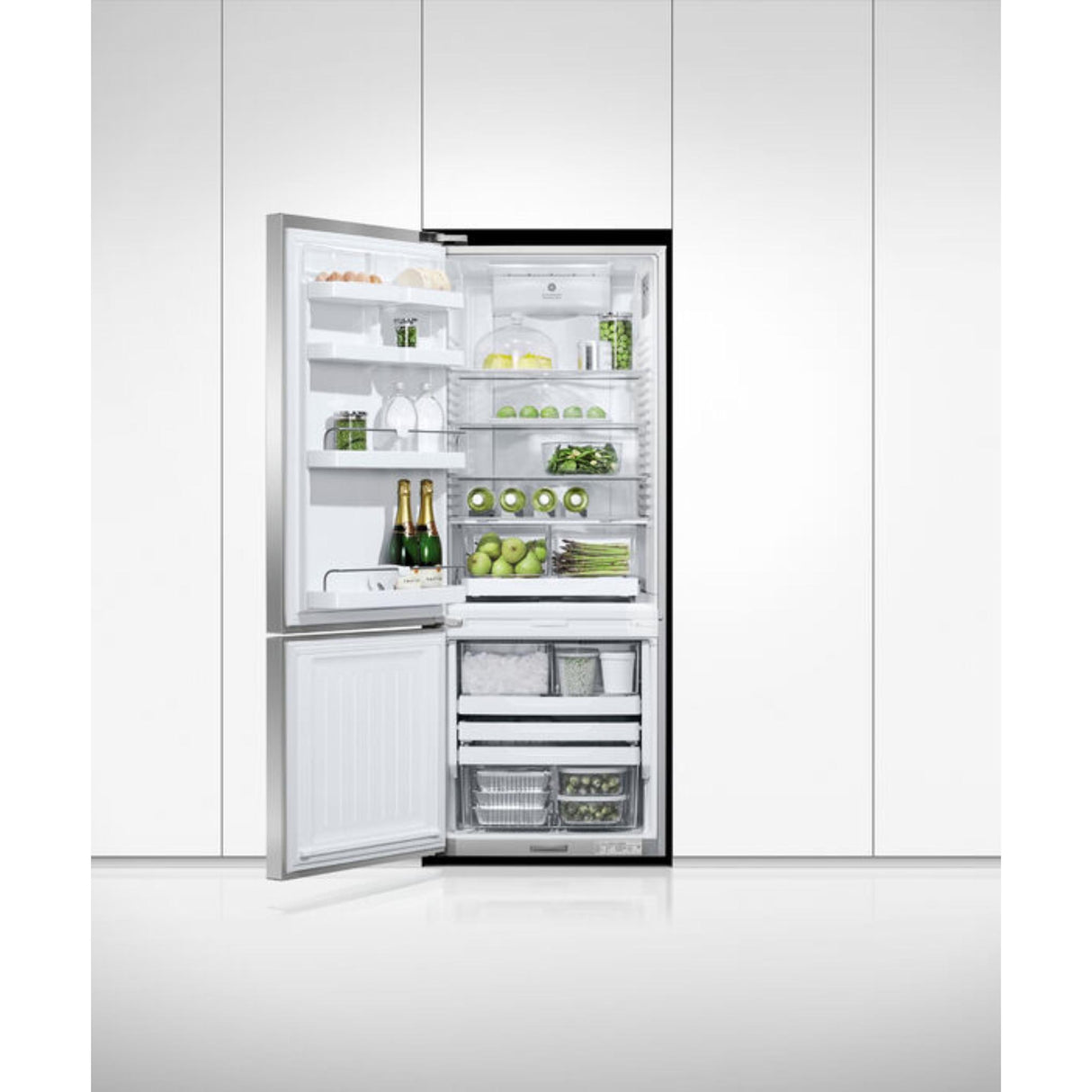 Fisher & Paykel 13.5 cu ft Series 5 Refrigerator Freezer, Ice & Water - RF135BDLUX4 N