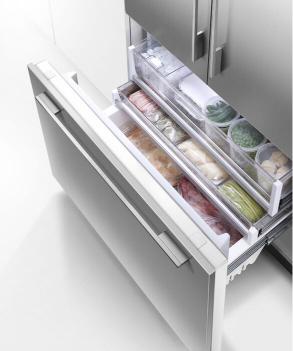 Fisher & Paykel 36" Series 7 Integrated French Door Refrigerator Freezer, Ice & Water - RS36A72U1 N