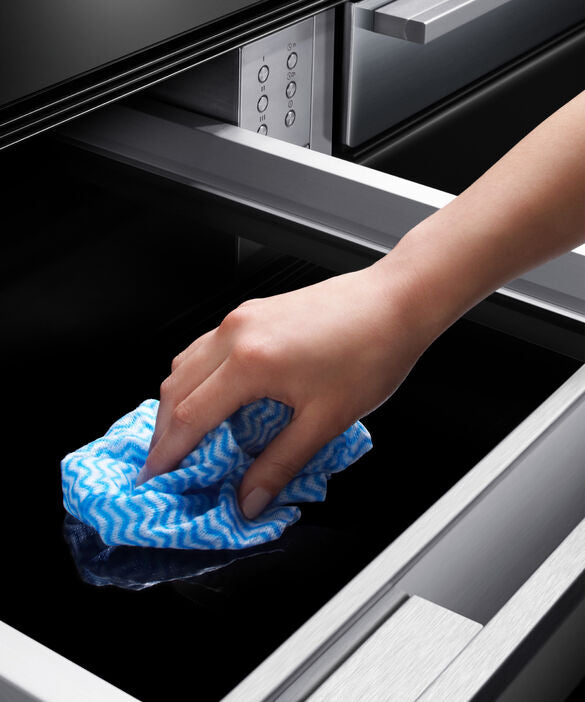 Fisher & Paykel 24" Series 9 Minimal Warming Drawer, Black Glass – WB24SDEB2