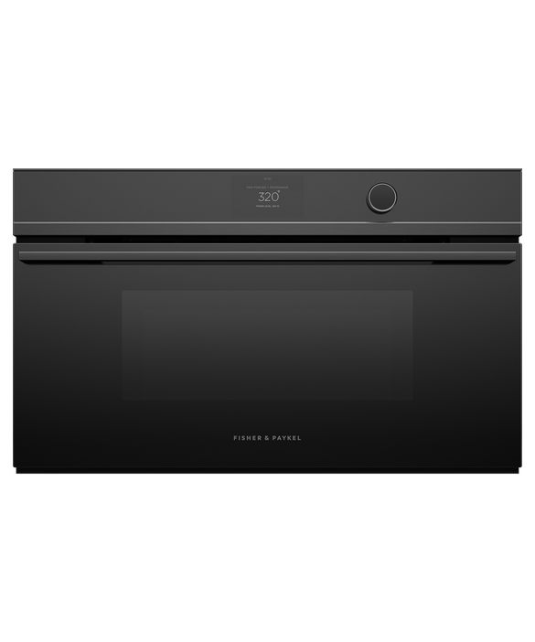 Fisher & Paykel 30" Series 9 Minimal Compact Convection Speed Oven, Black Glass – OM30NDTDB1