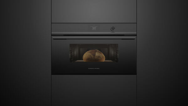 Fisher & Paykel 30" Series 9 Minimal Compact Convection Speed Oven, Black Glass – OM30NDTDB1