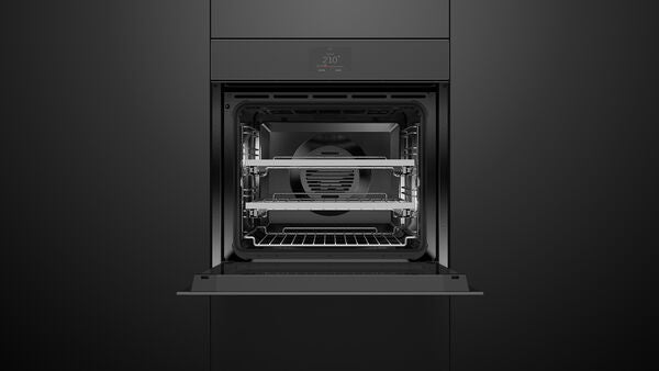 Fisher & Paykel 24" Series 11 Minimal Handleless Combi-Steam Oven, Black Glass – OS24SMTNB1