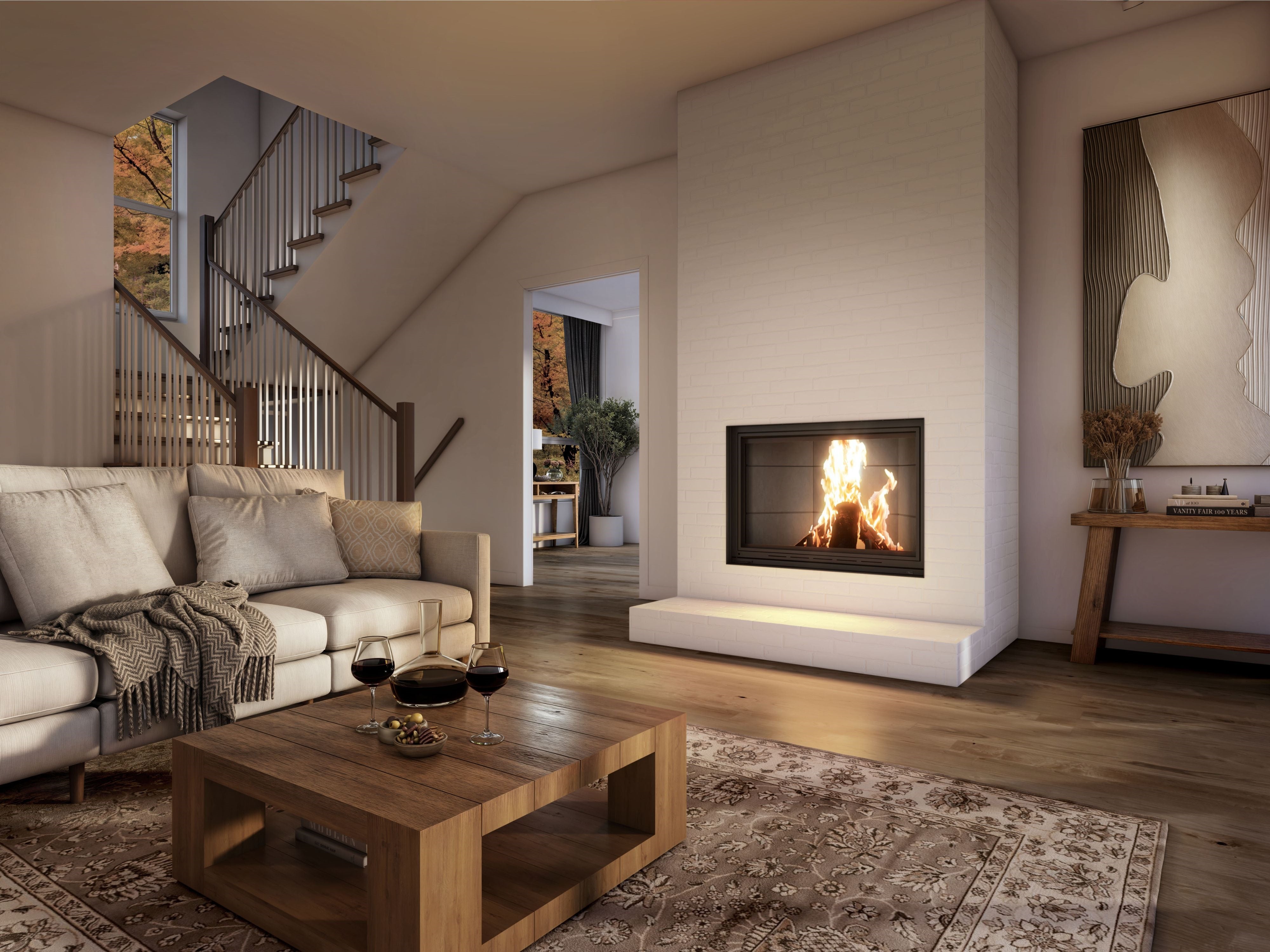 Valcourt Frontenac Decorative Wood Fireplace - FP11D