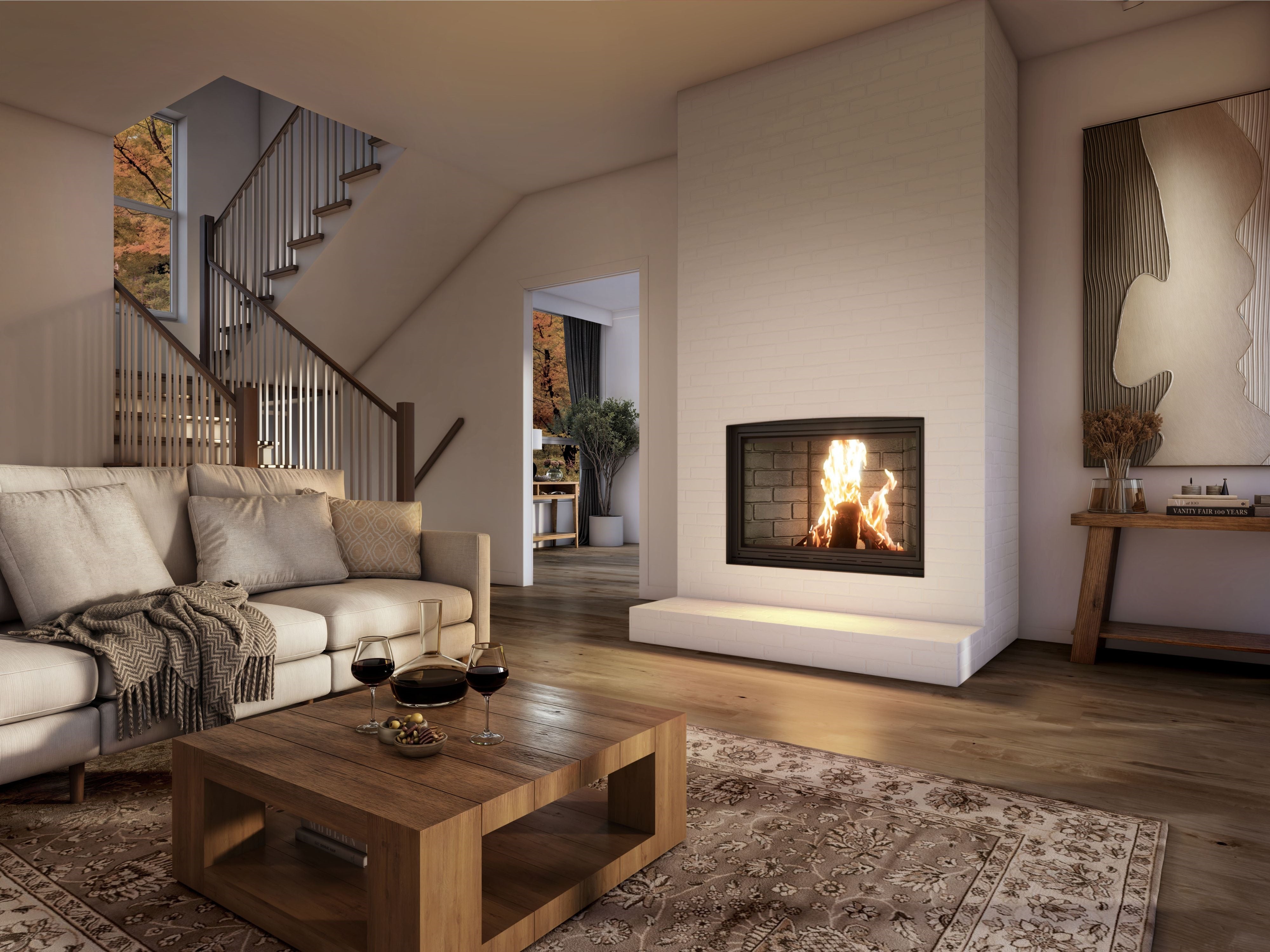 Valcourt Frontenac Decorative Wood Fireplace - FP11D