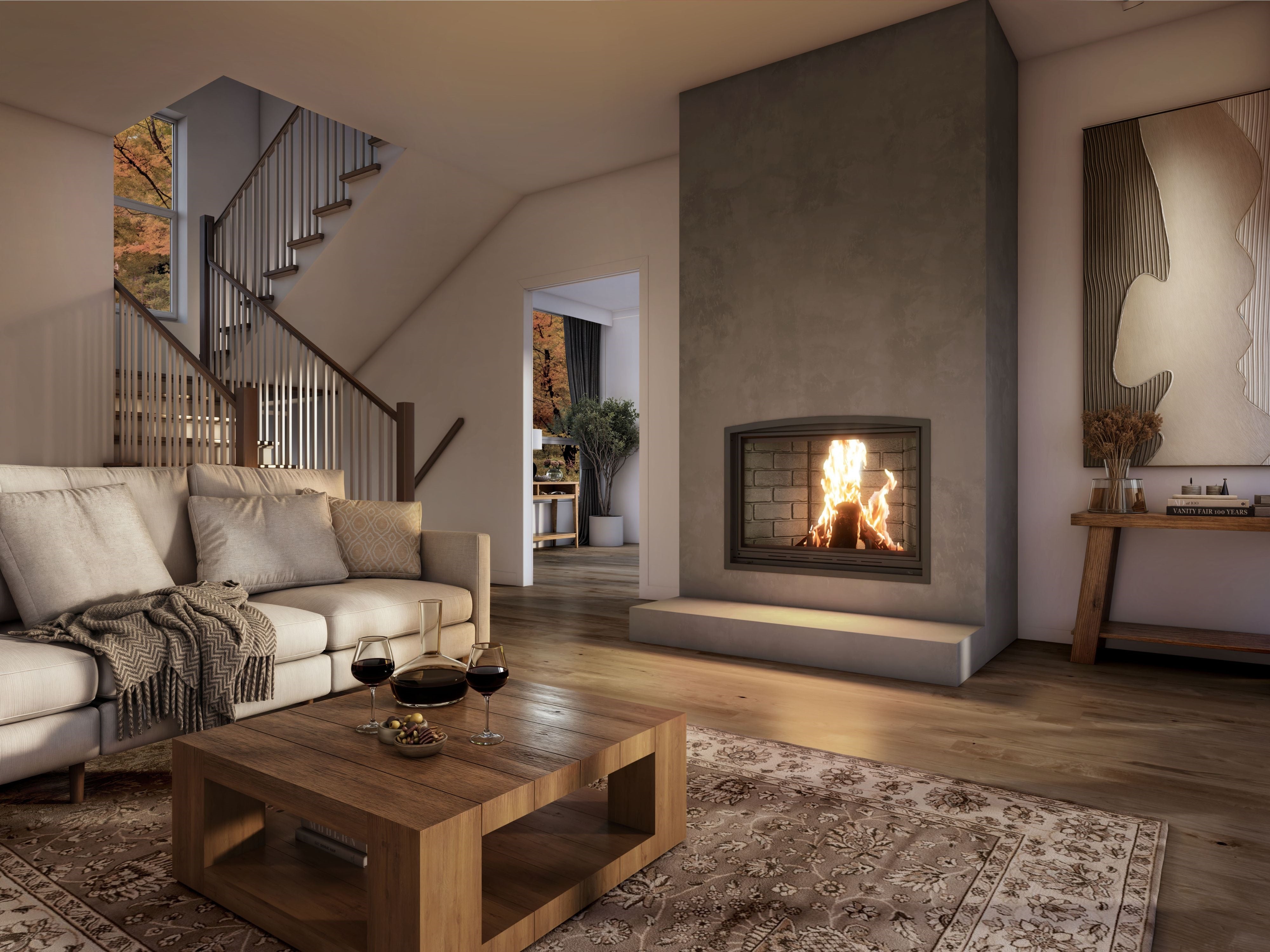 Valcourt Frontenac Decorative Wood Fireplace - FP11D