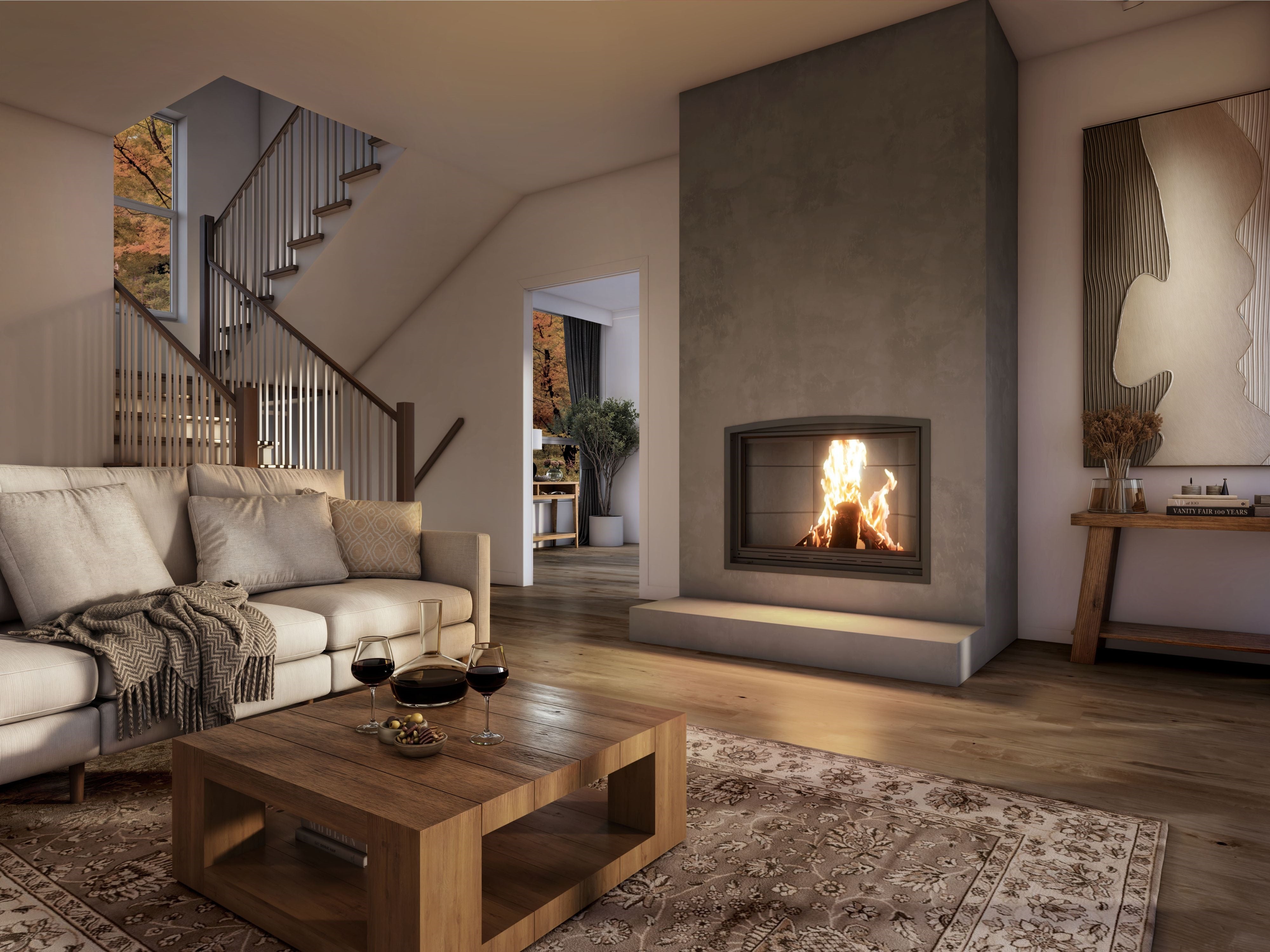 Valcourt Frontenac Decorative Wood Fireplace - FP11D