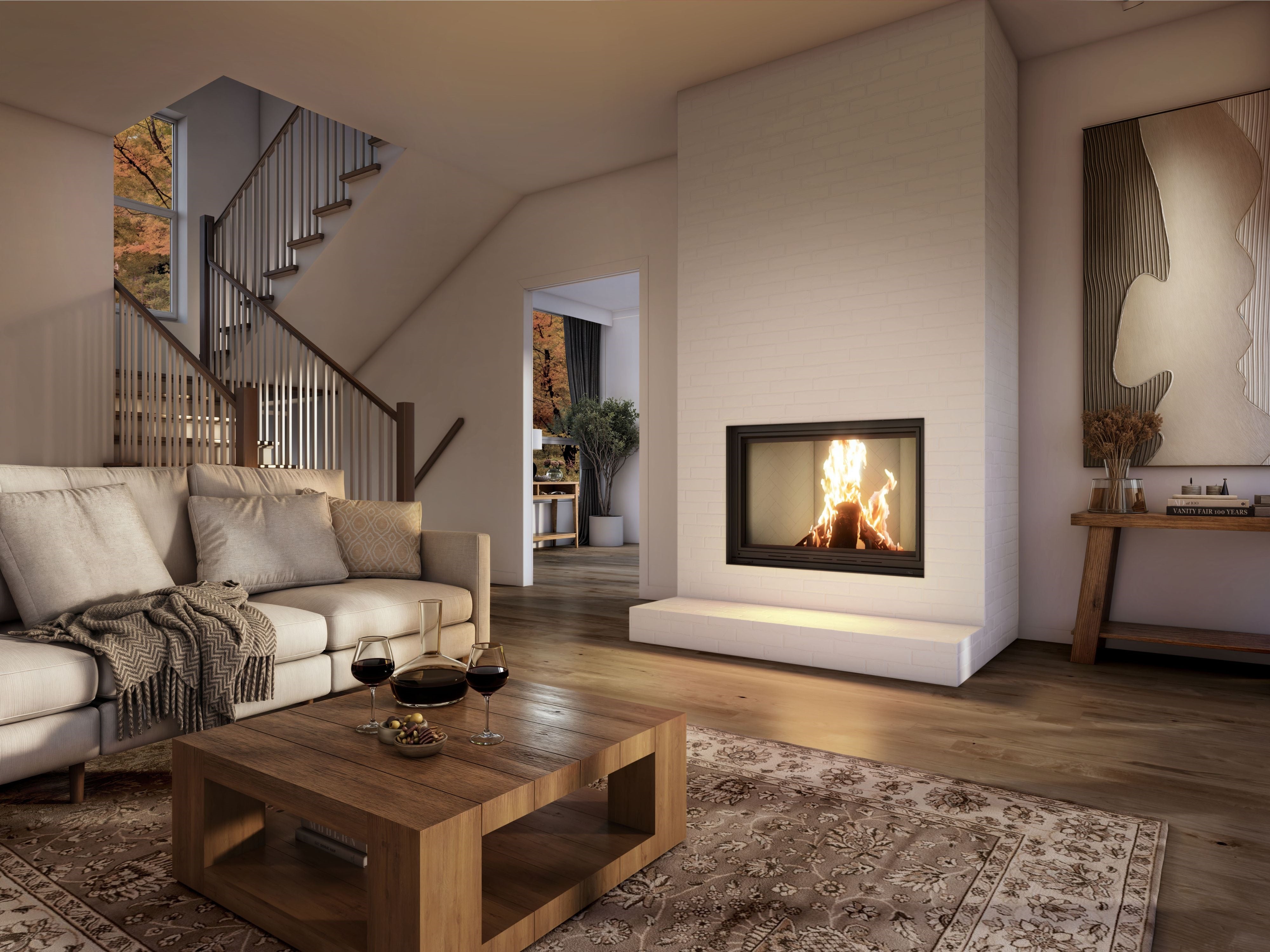 Valcourt Frontenac Decorative Wood Fireplace - FP11D