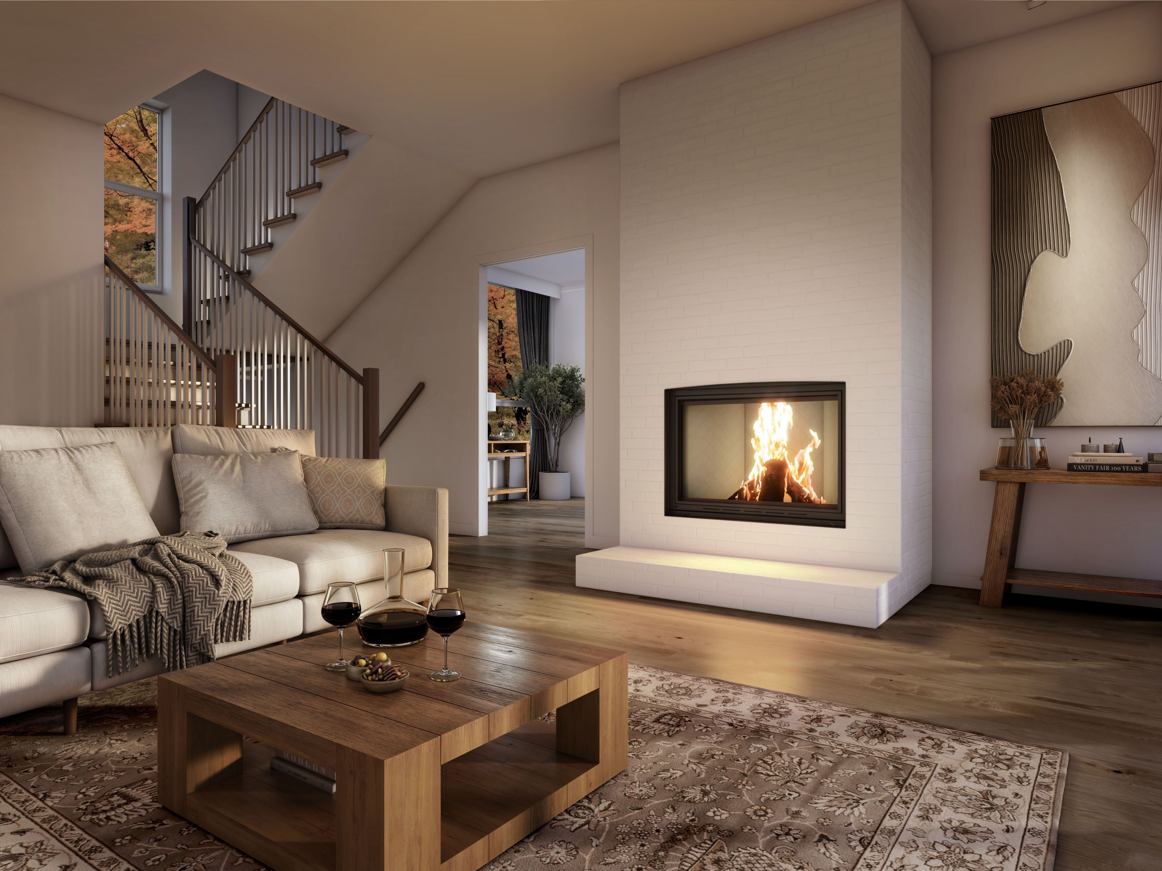 Valcourt Frontenac Decorative Wood Fireplace - FP11D