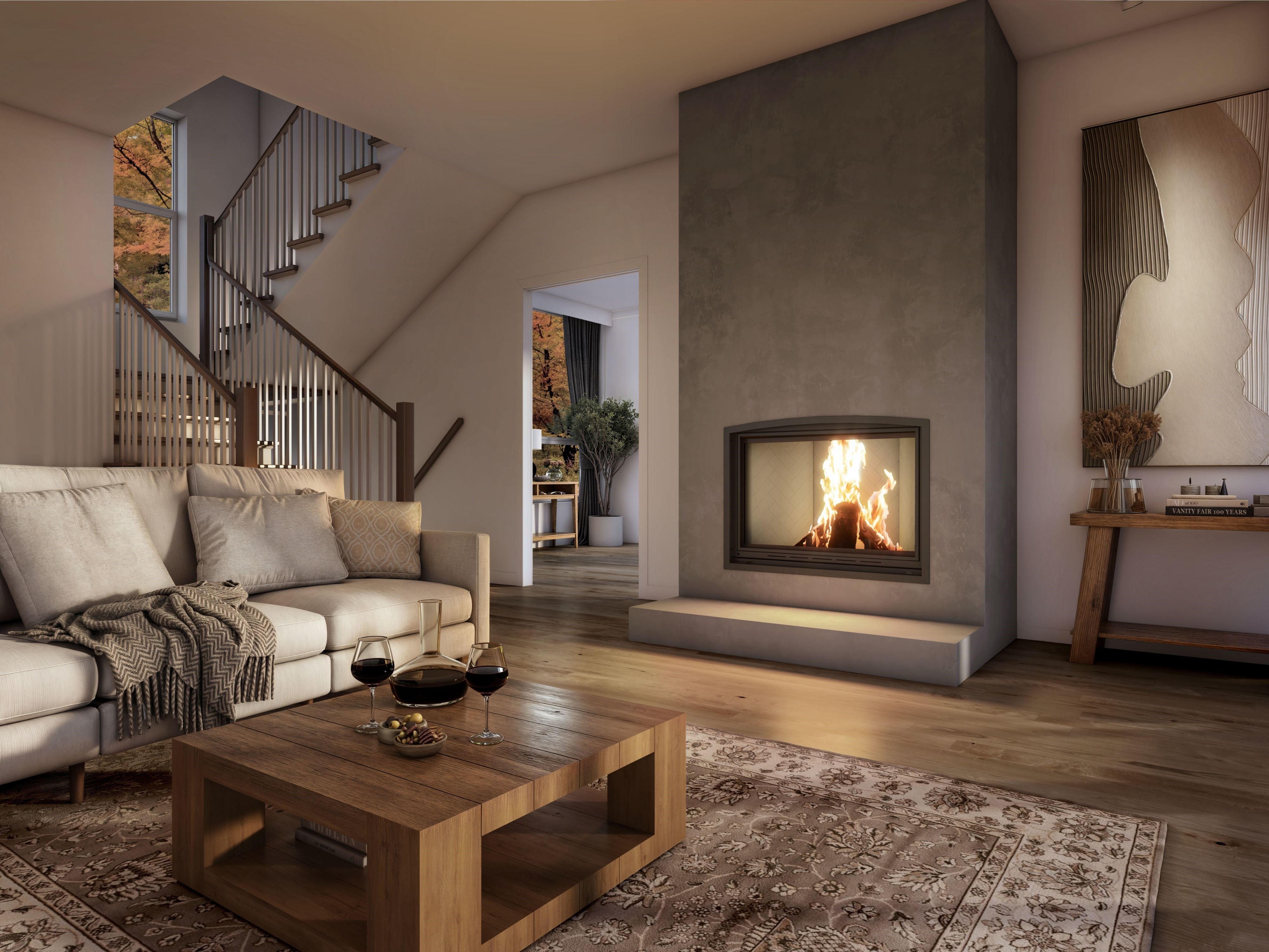 Valcourt Frontenac Decorative Wood Fireplace - FP11D