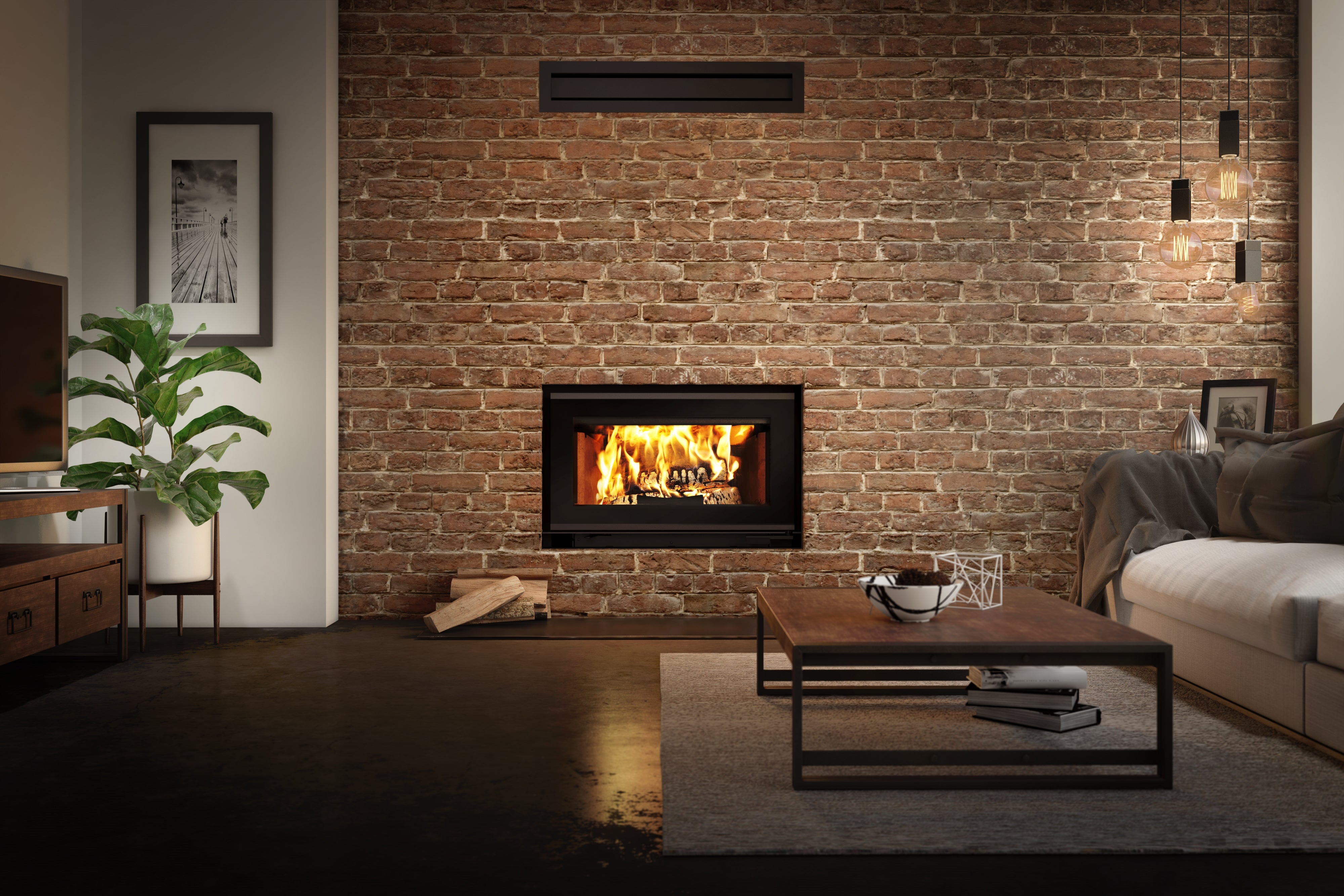 Valcourt Mundo II Wood Fireplace - FP12R